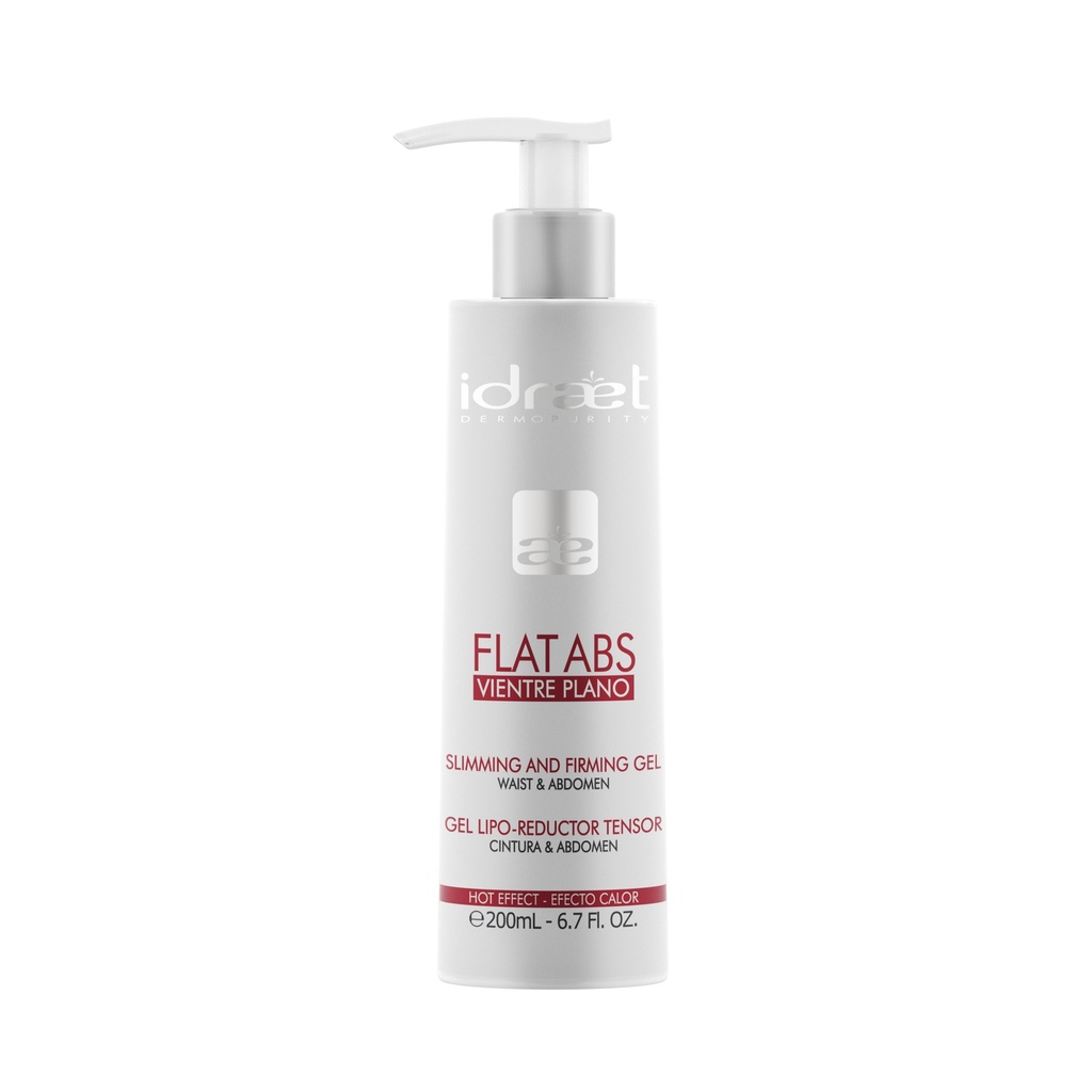 Gel lipo-reductor efecto calor Idraet flat abs out x200ml.