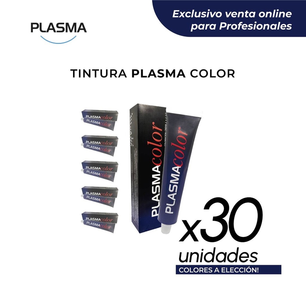 PROMO TINTURA PLASMA COLOR 𝟯𝟬 𝗣𝗢𝗠𝗢𝗦 X60GS.