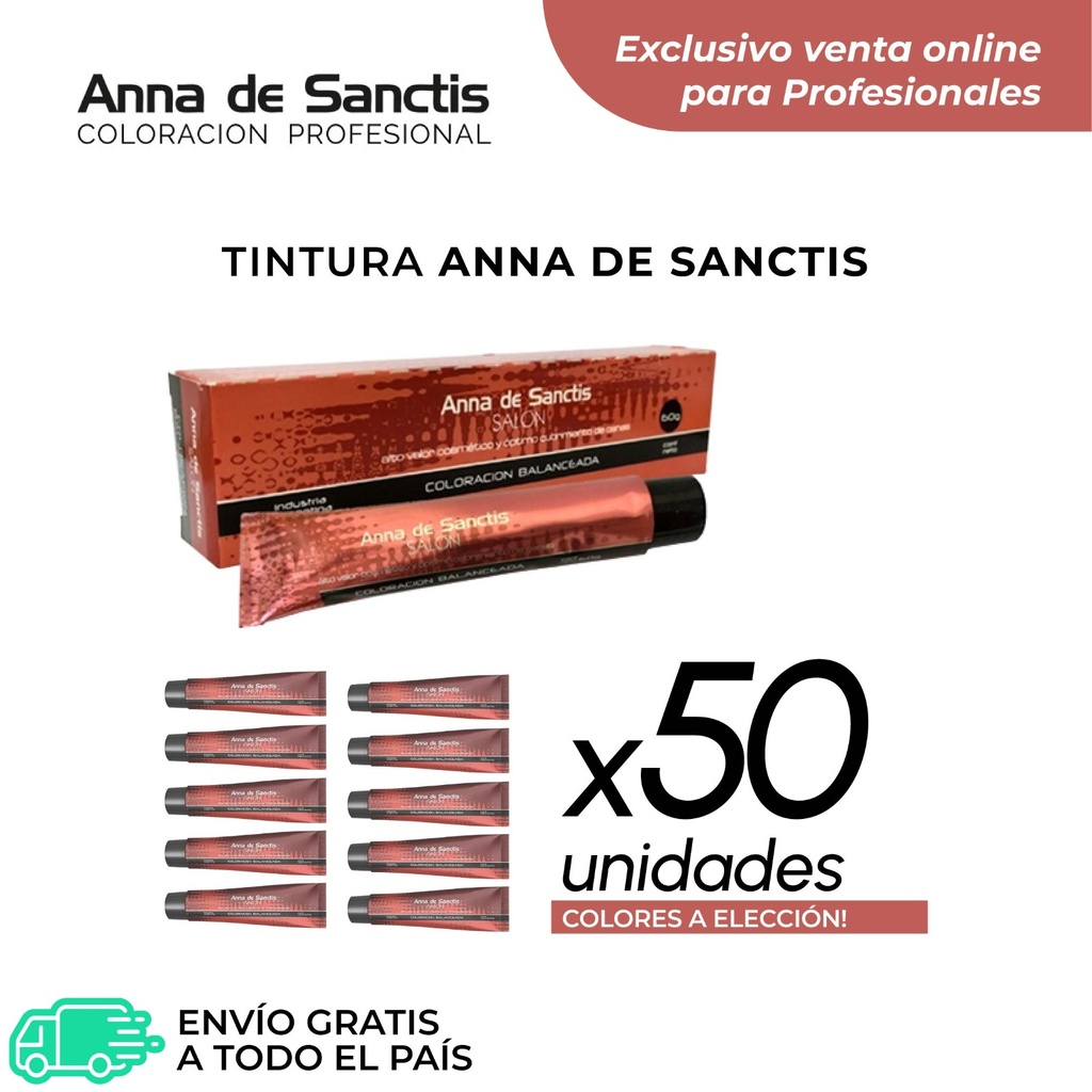 PROMO TINTURA ANNA DE SANCTIS 𝟱𝟬 𝗣𝗢𝗠𝗢𝗦 X60GS.