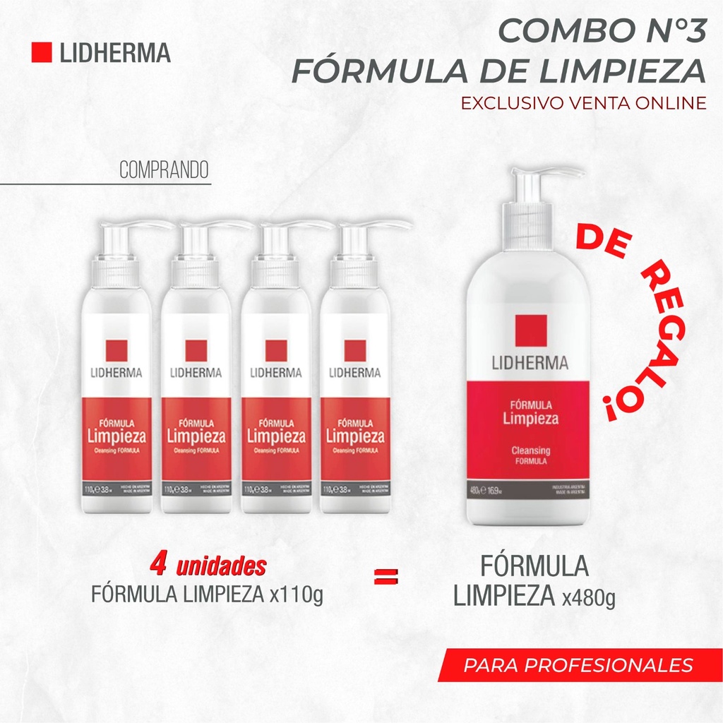 Combo N°3 Lidherma formula limpieza + 𝗥𝗘𝗚𝗔𝗟𝗢!