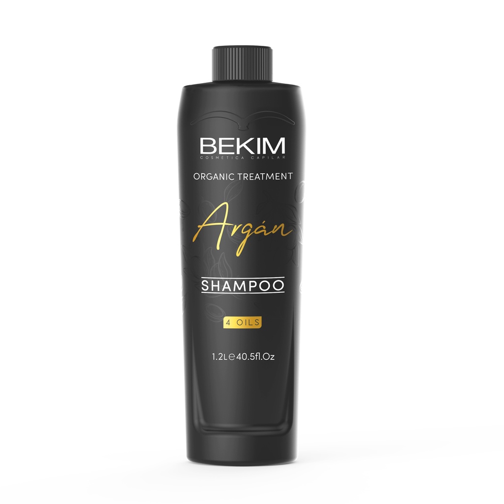 Shampoo con aceite de argán Bekim 4 oíls x1200ml.