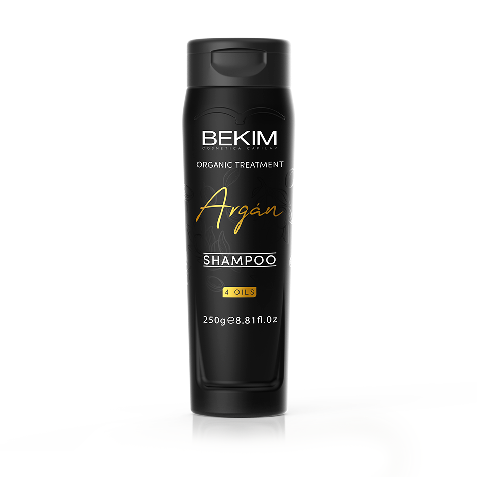 Shampoo con aceite de argán Bekim 4 oíls x250ml.