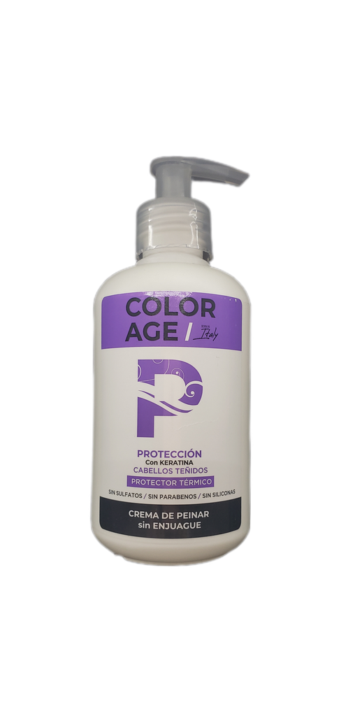 Crema para peinar con keratina para cabellos teñidos Colorage x300ml.
