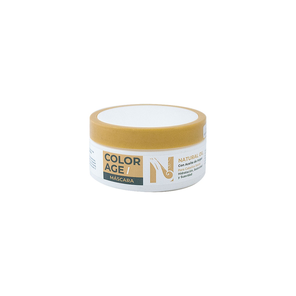 Mascara capilar para cabellos secos con aceite de argán Colorage natural oil x200ml.
